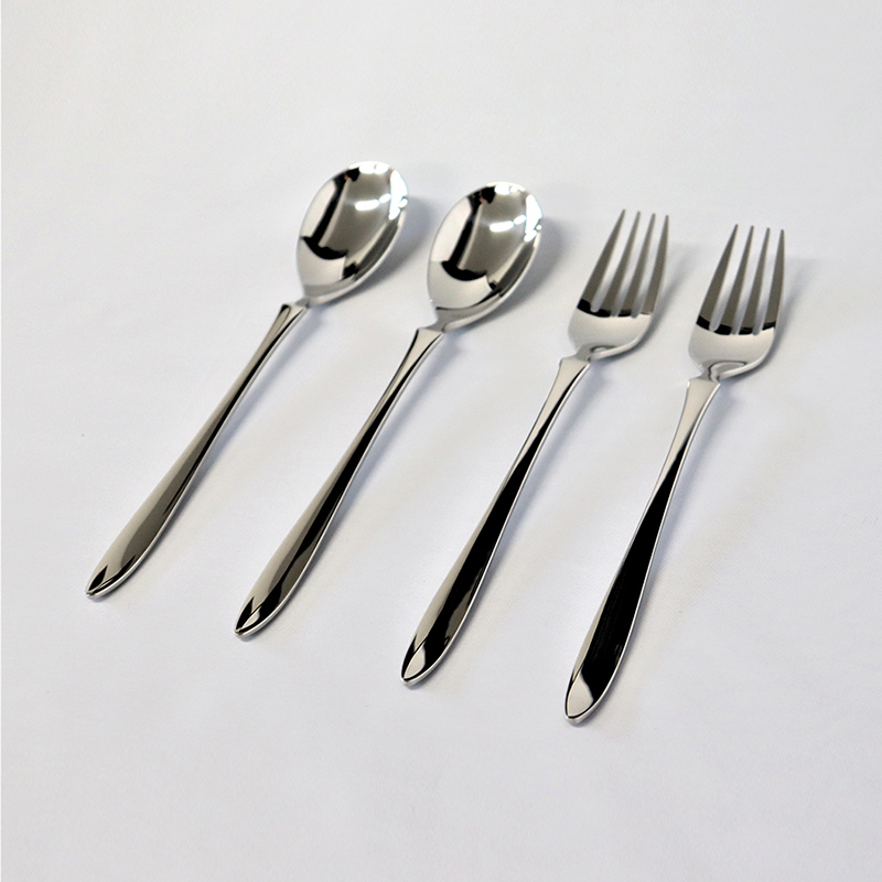 LUCKYWOOD<プレコ>ティースプーン&ケーキフォークペア / シルバー