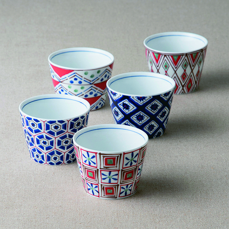 小紋そばちょこ揃