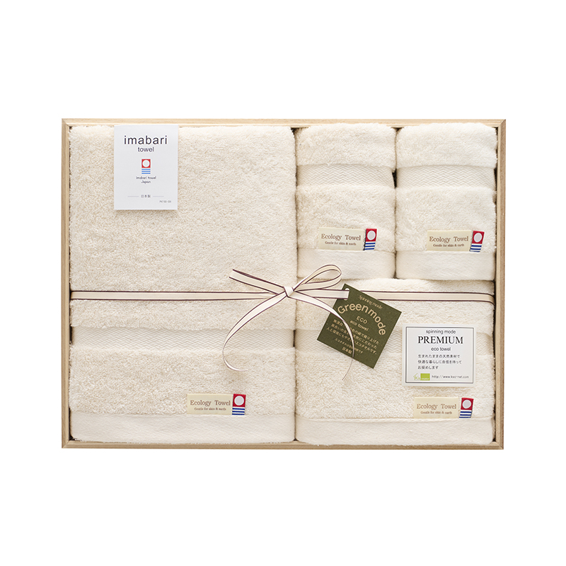 グリーンモード今治エコプレミアム木箱入タオルセット