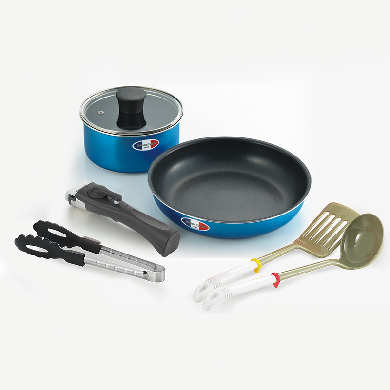 ジャンヌエコール着脱ハンドル鍋2点セット(ツール付)