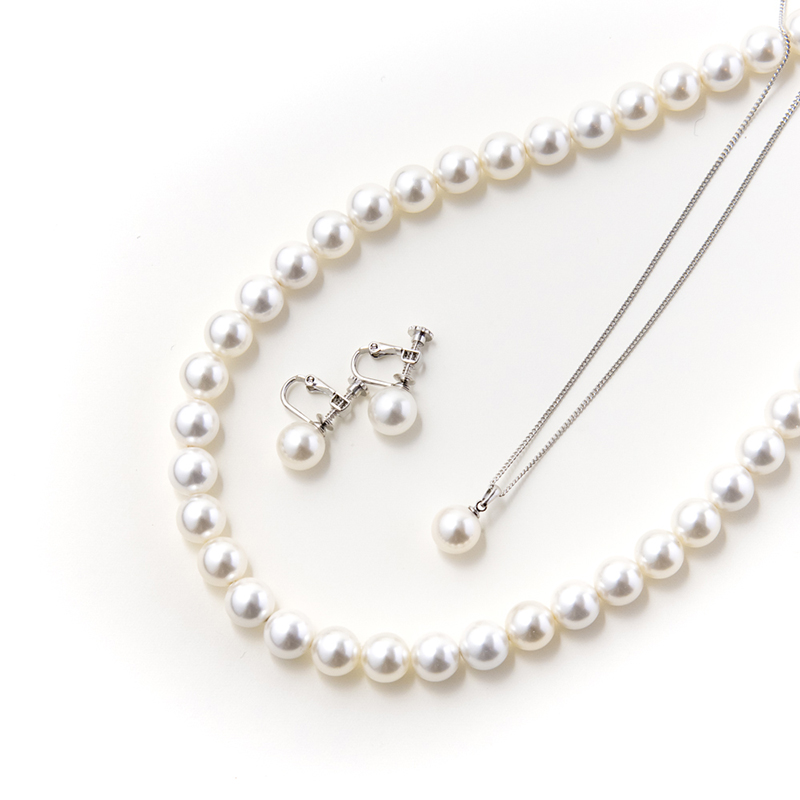 ユキコハナイ パール3点セット / ホワイト