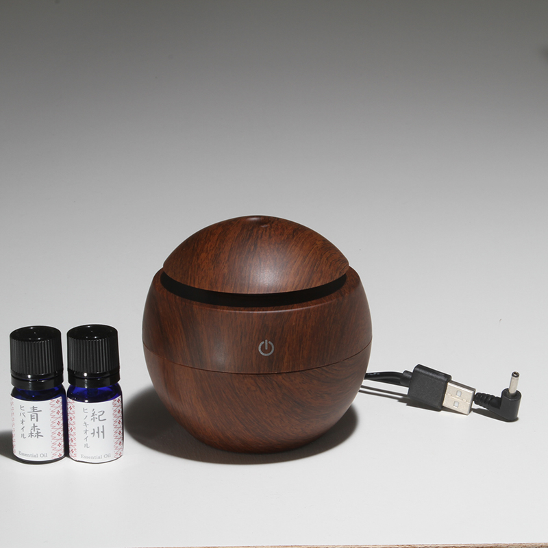 ウッディミストデュフューザーアロマセット(ひのき・ひば)