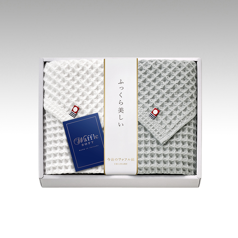 今治 ワッフルソフト フェイスタオルセット