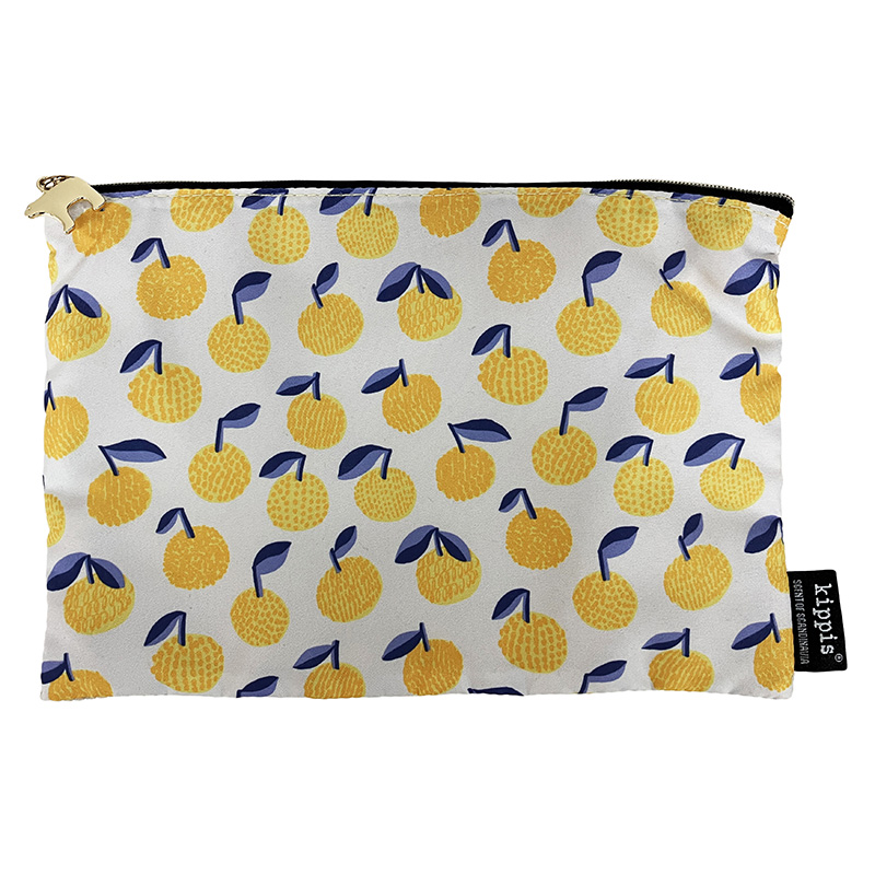 kippis バイカラーフラットポーチ / ライトグレー