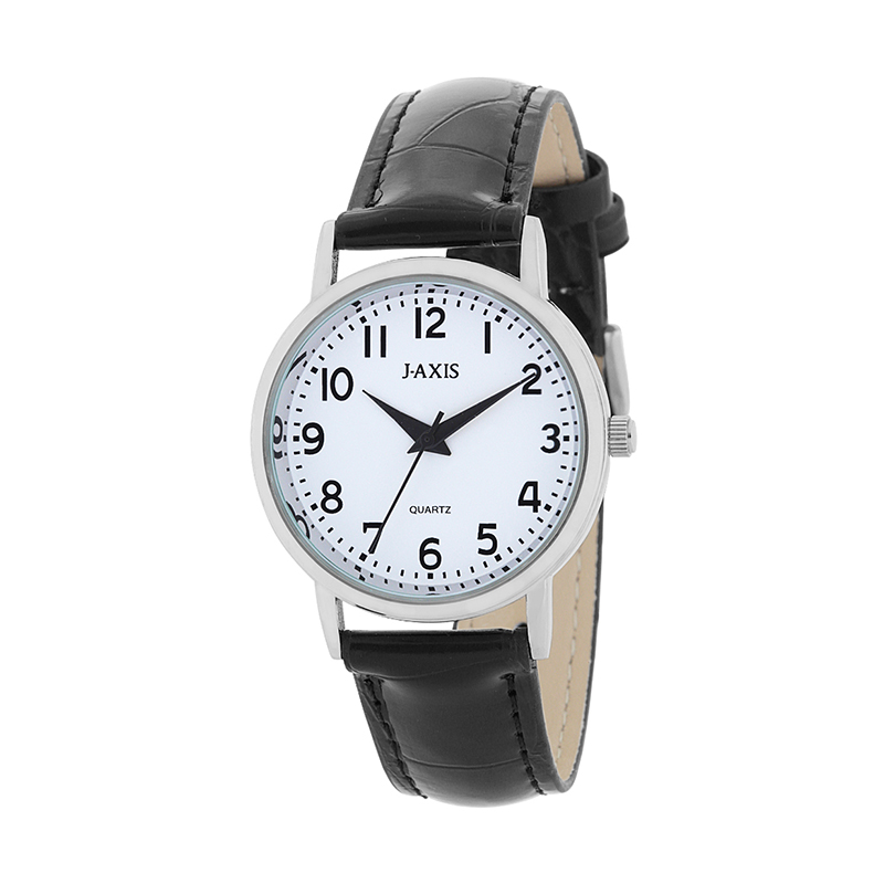 J-AXIS 紳士カジュアルベーシック腕時計 / シルバー